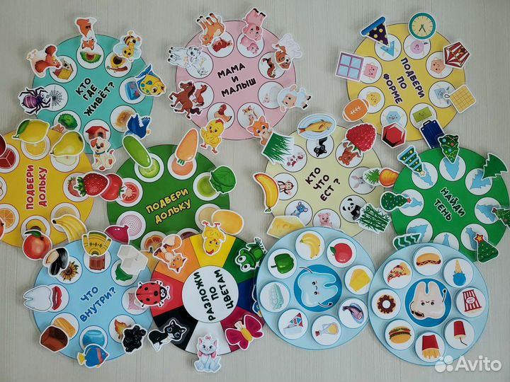 Игры развивающие на липучках