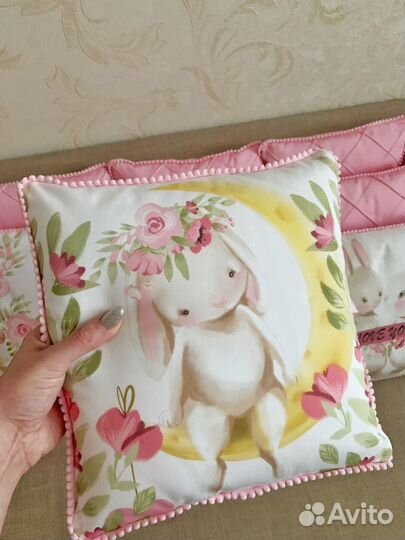 Бортики и пододеяльник для детской кровати