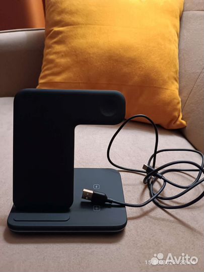 Беспроводная зарядка 3в1(iPhone, часы,наушники)