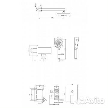 Душевой набор BelBagno Ancona хром,ancona-dset-CRM
