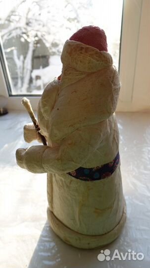 Новогодний Дед мороз СССР Папье-маше Высота -32см