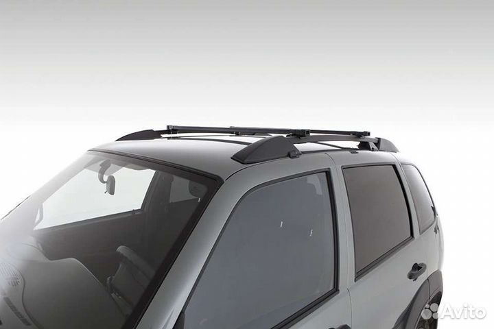 Рейлинги с поперечинами Нива Шевроле оригинал черн
