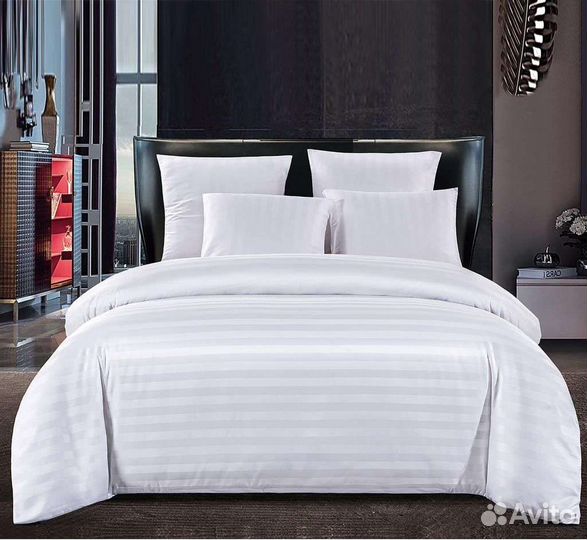 Постельное белье для отелей страйп сатин