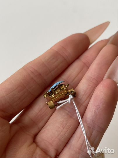 Брошь божья коровка винтажная Европа Арт. Б478