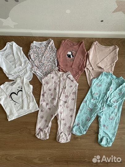 Вещи пакетом на девочку 68 74 80