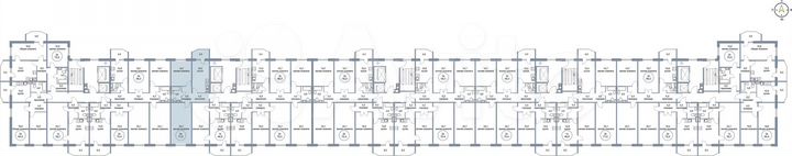2-к. квартира, 71,5 м², 7/21 эт.