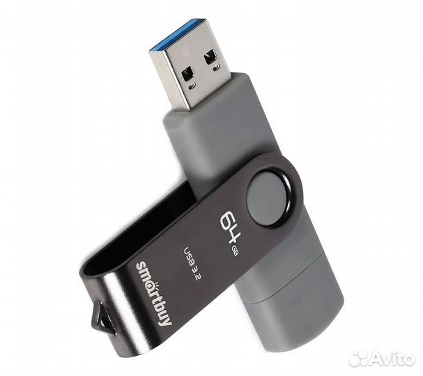 Флеш-накопитель SMART Buy Twist Dual (USB Type-C + USB Type-A) USB 3.0 64GB