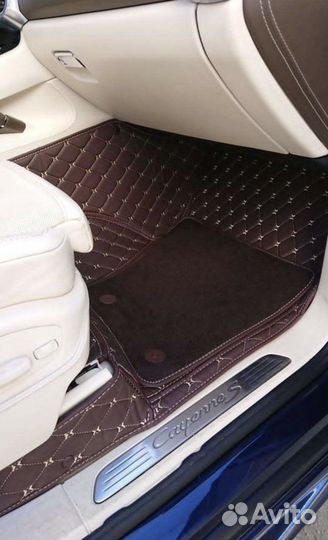 Ковры 5D экокожа Porsche Cayenne 2002-н.в