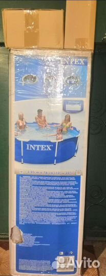 Каркасный бассейн intex бу