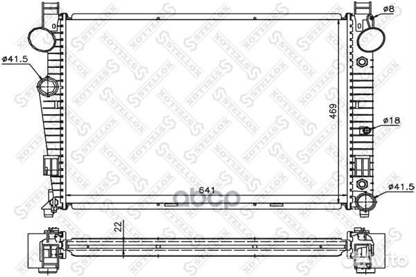 Радиатор системы охлаждения АКПП MB W220 2.8/3