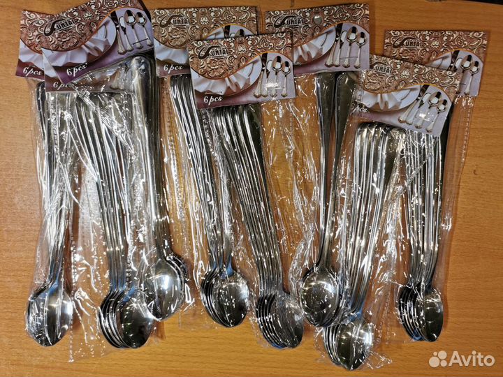 Ложки чайные длинные 19 см (6 шт.)