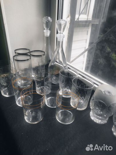 Стаканы СССР разные. Стаканы для подстаканников