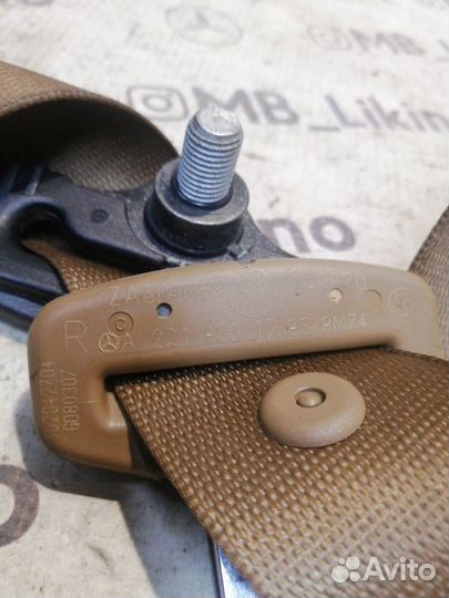 Ремень безопасности задний правый Mercedes S-Class