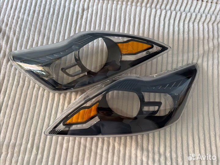 Стекло фары форд фокус 2 черные маски