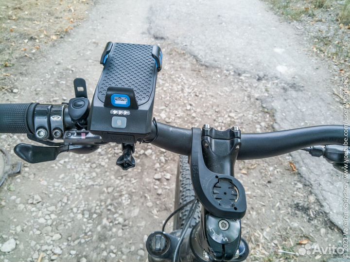 Велофонарь 4 в 1 + держатель смартфона + повербанк