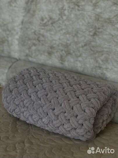 Плед детский вязаный