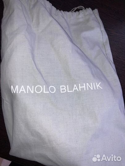 Замшевые бежевые туфли manolo blahnik