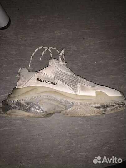 Balenciaga Triple S Clear Sole in White