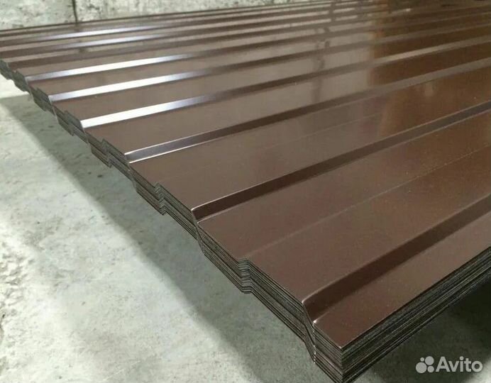 Профнастил С8 0,5 PE RAL 8017 шоколад