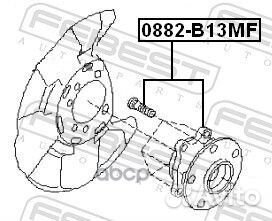 0882-B13MF к-кт подш. ступ.пер. Subaru Legacy