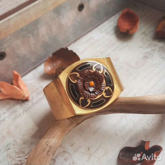 Винтажный браслет манжета.Франция