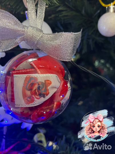 Бантики ручной работы новогодние