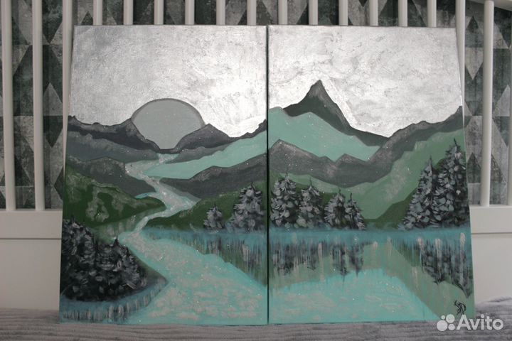 Картины маслом 60х80 (цена за две картины)