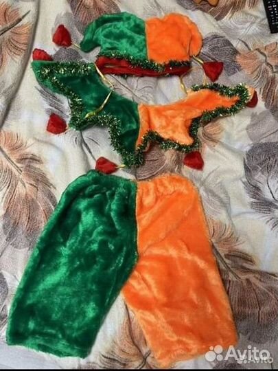 Новогодний костюм скомароха петрушки на 3-5 лет