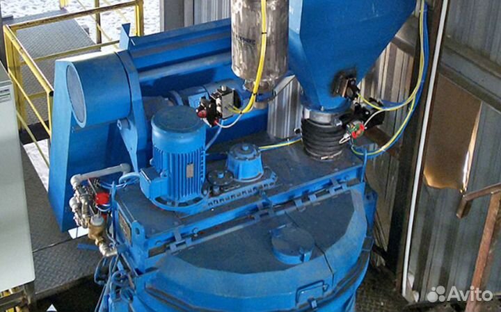 Планетарный бетоносмеситель MP 750/500 со скипом