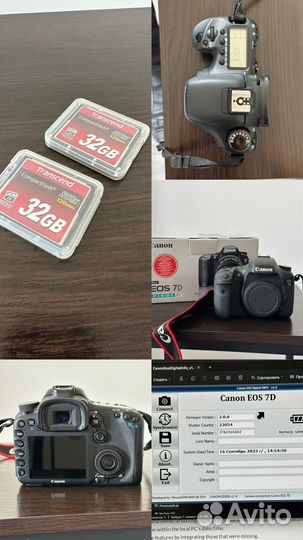 Canon: 7d body, 1100d body, объективы, вспышка