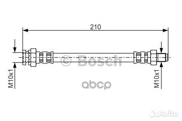 1 987 476 502 шланг тормозной передний Mitsubi