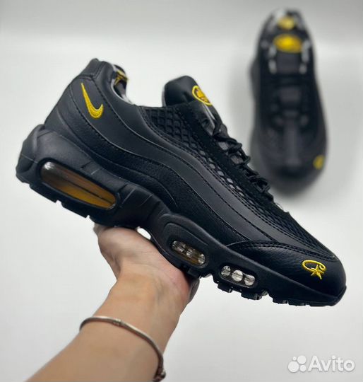 Кроссовки черные мужские Nike Corteiz Air Max 95