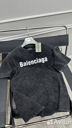 Balenciaga футболка черная варенка (New 2024)