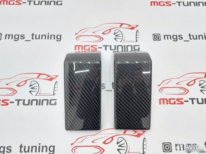 Клыки переднего бампера G63 AMG w464 карбон