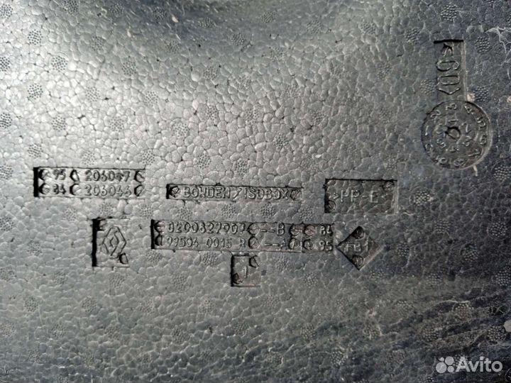 Вкладыш запаски renault megane