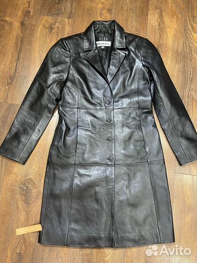Новый женский кожаный плащ Veda