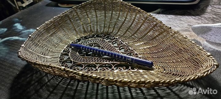 Конфетница, сухарница ссср(посеребрение)