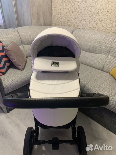 Коляска 2 в 1 adamex porto эко кожа