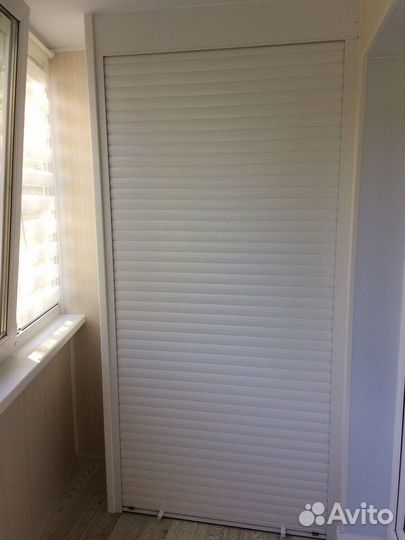 Шкаф с рольставнями на балкон на заказ с гарантией