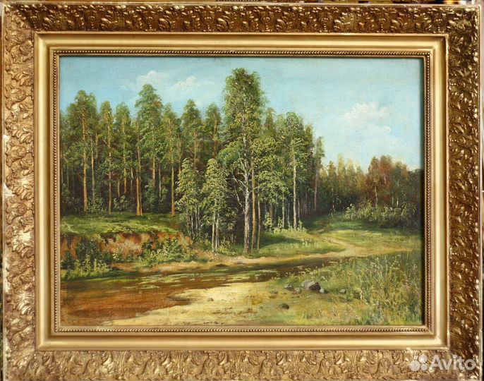 Антикварные картины масло акварели в наличии 19век