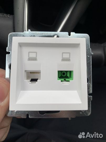 Интернет розетка 2 в 1