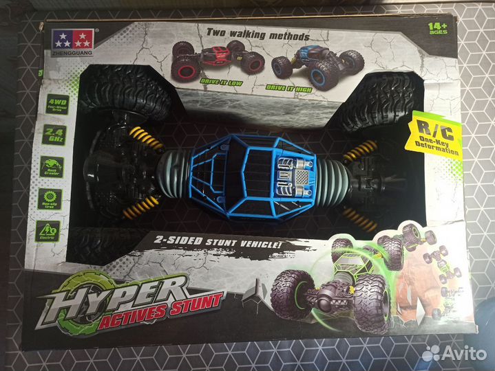 Машинка на радиоуправлении Hyper Actives Stunt XL