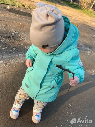 Куртка для девочки весна + шапочка