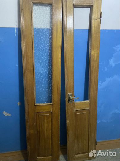 Двери межкомнатные б/у чистое дерево