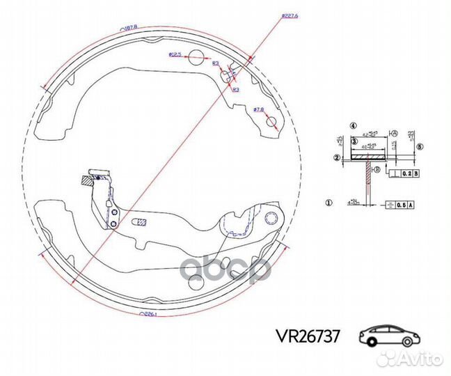 Колодки задние для а/м renault duster 4x4 (11)