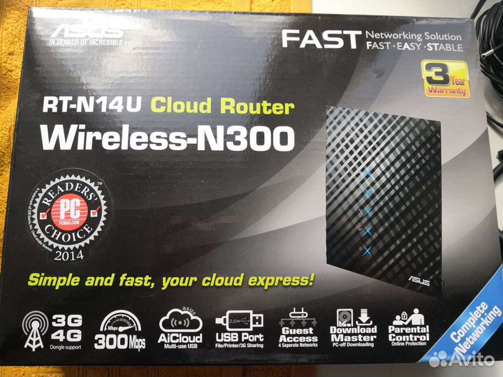 Wifi роутер Asus rt n14u