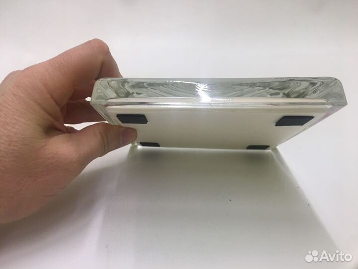 Подставка монетница, квадратная из стекла