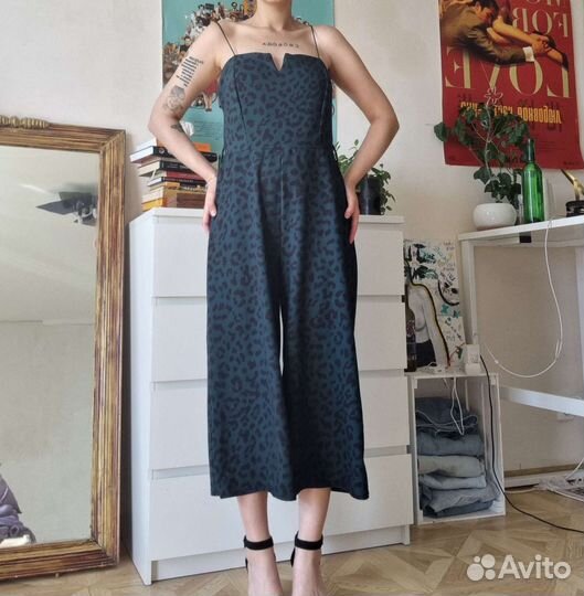 Комбинезон леопард зелёный 42 44