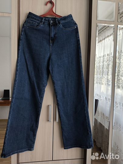 Джинсы женские широкие 48