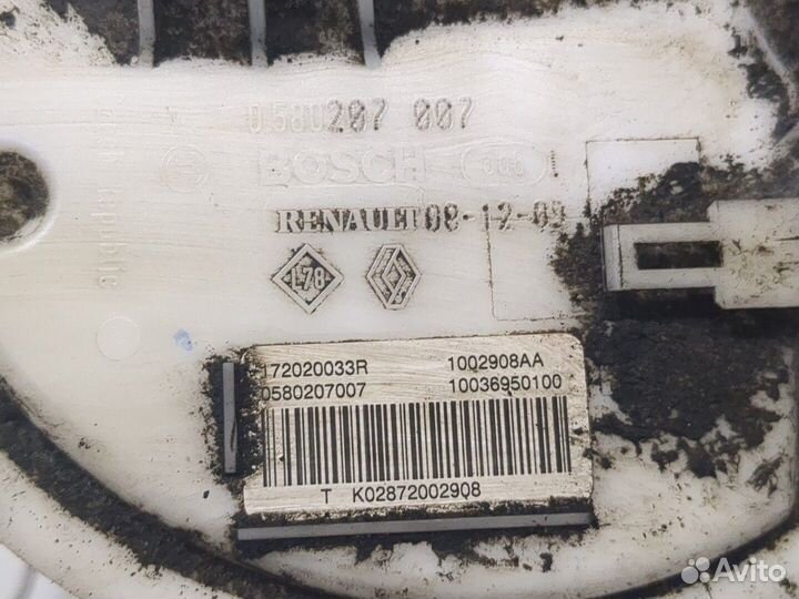 Датчик уровня топлива Renault Scenic, 2010